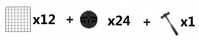 Zvířecí ohrádka kovový výběh pro malá zvířata 12 panelů