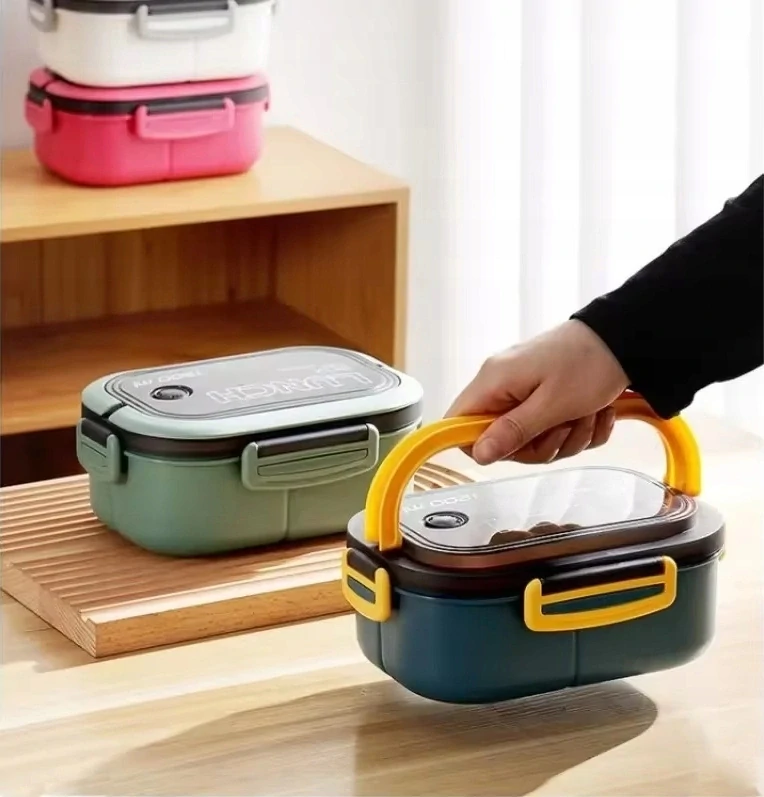 Nosič na jídlo s přihrádkami obědový svačinový box 1200 ml