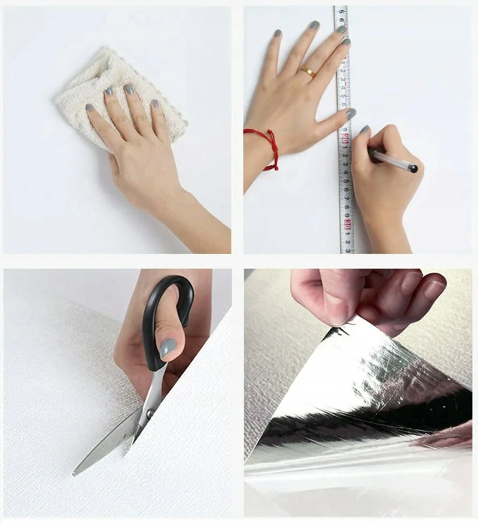 Panele samolepicí bílá a zlaté mramorová pěnová tapeta nástěnné 30x60cm 10 ks