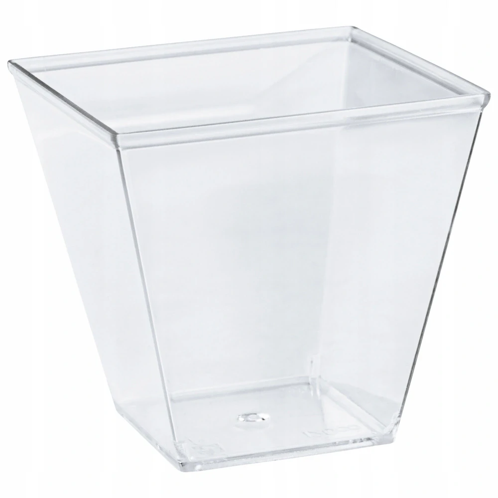Průhledné jednorázové kelímky na dezerty PS 120 ml - balení 50 ks