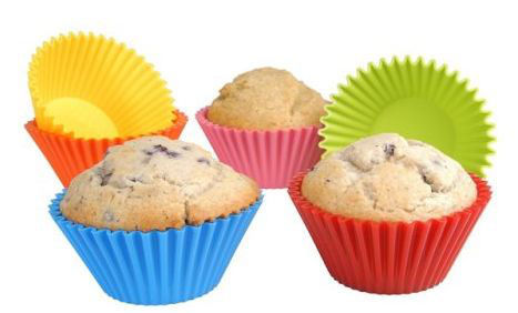 Silikonové košíčky k pečení muffinů košíky forma 6 kusu