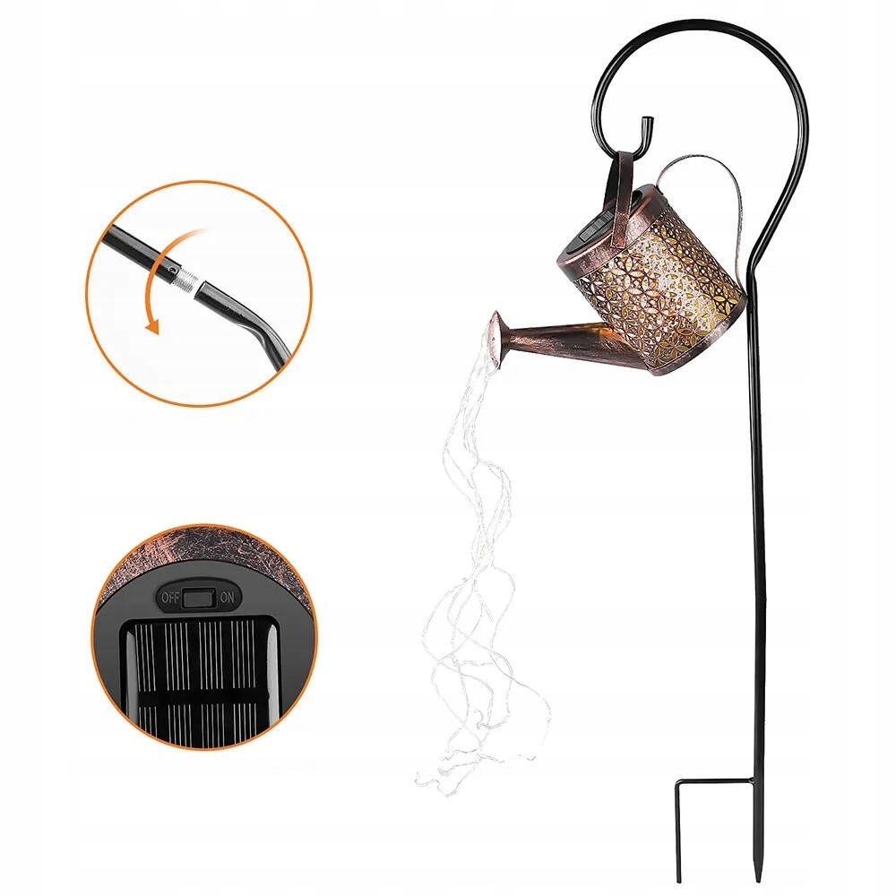 Solární konev dekorativní venkovní osvětlení LED lampa