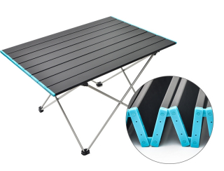 Přenosný zahradní stůl skládací stolek kempingový 56 cm