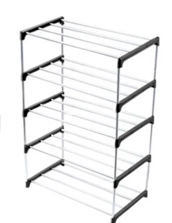 Police a botník stabilní lehký stojan na boty 72 cm