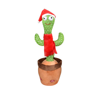 Plyšový tančící a mluvící kaktus + Santa oblek