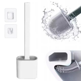 Silikonový kartáč na WC flexibilní antibakteriální štětka