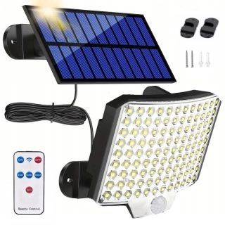 Solární venkovní 108 LED osvětlení pohybový senzor vodotěsní