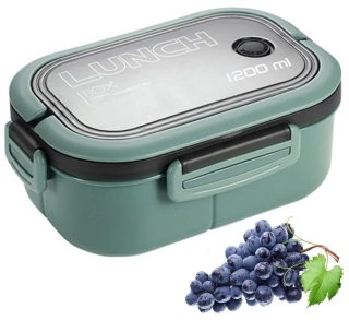 Nosič na jídlo s přihrádkami obědový svačinový box 1200 ml