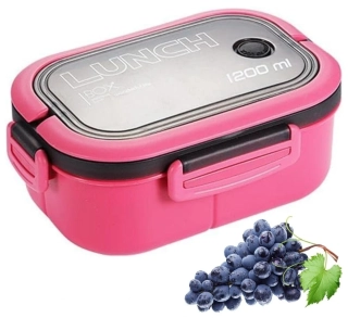 Nosič na jídlo s přihrádkami obědový svačinový box 1200 ml