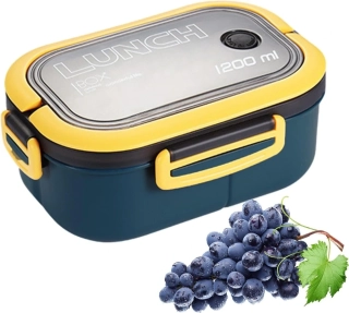 Nosič na jídlo s přihrádkami obědový svačinový box 1200 ml