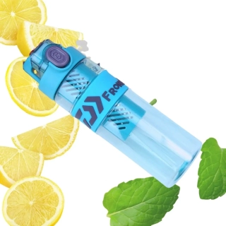 Láhev na vodu s ovocem 650 ml s vložkou na led a brčkem