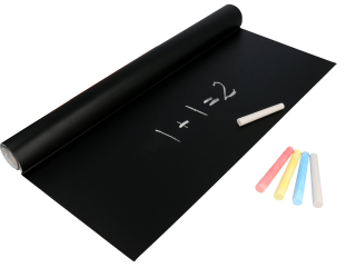 Samolepící kreslicí tabule na zed a 3 křídy zdarma